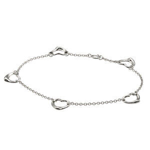 TIFFANY Silver Heart Charm Bracelet